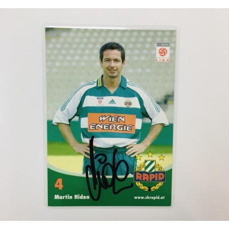 Autogrammkarte Martin Hiden, Rapid Wien