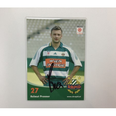 Autogrammkarte Helmut Prenner, Rapid Wien