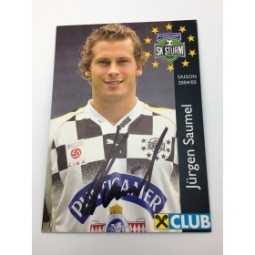 Autogrammkarte Sturm Graz, Jürgen Säumel